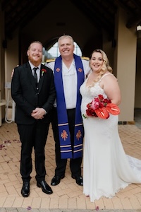 Wedding ceremony by Dr. Gerrit Rademeyer in Goukamma