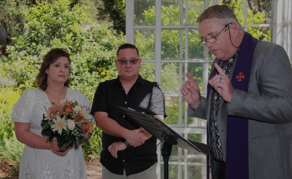 Wedding ceremony by Dr. Gerrit Rademeyer in Goukamma